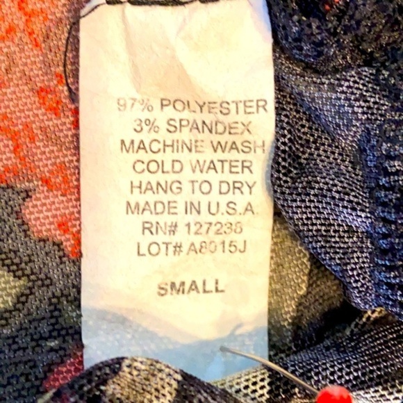 TMG New York Sheer Mesh Printed Top - Picture 8 of 9